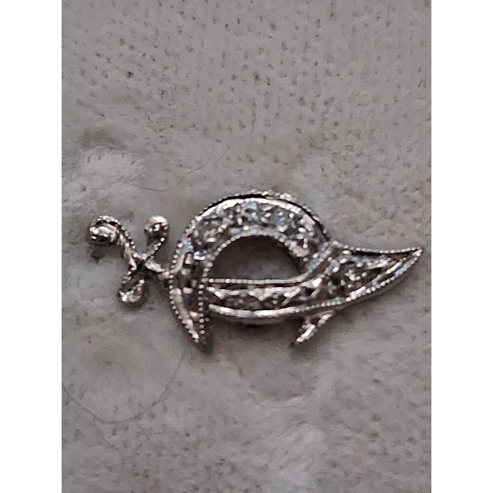 14k Gold Lapel Pin Shriners Scimitar Sword Crescent Moon Masons Small